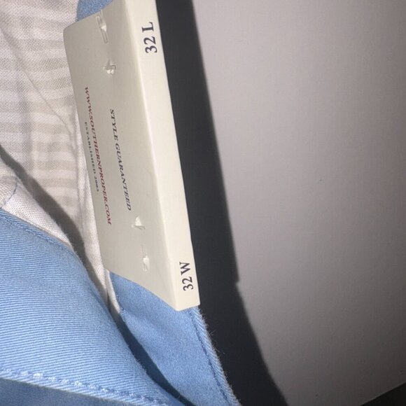 NEW NWT Southern Proper Thomasville Flat Front Chino Pant Blue 32x32 - Picture 8 of 10